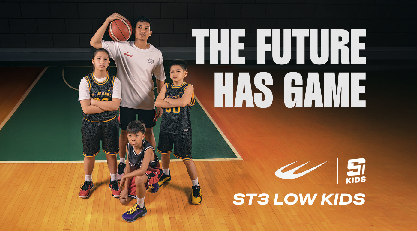Scottie Thompson Inspires the Next Generation With ST3 Low Kids with Motivational text image stating "the future has game"