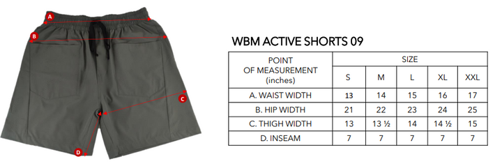 WBM ACTIVE SHORTS 09