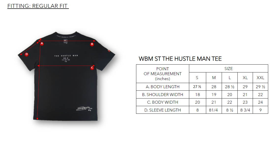 WBM ST THE HUSTLE MAN TEE