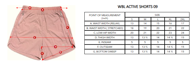 WBL ACTIVE SHORTS 09