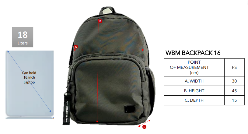 WBM BACKPACK 16