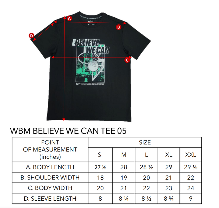 WBM BELIEVE WE CAN TEE 05